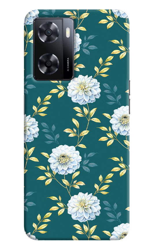 Flowers Oppo A57 2022 Hard Case Back Cover by Casekaro
