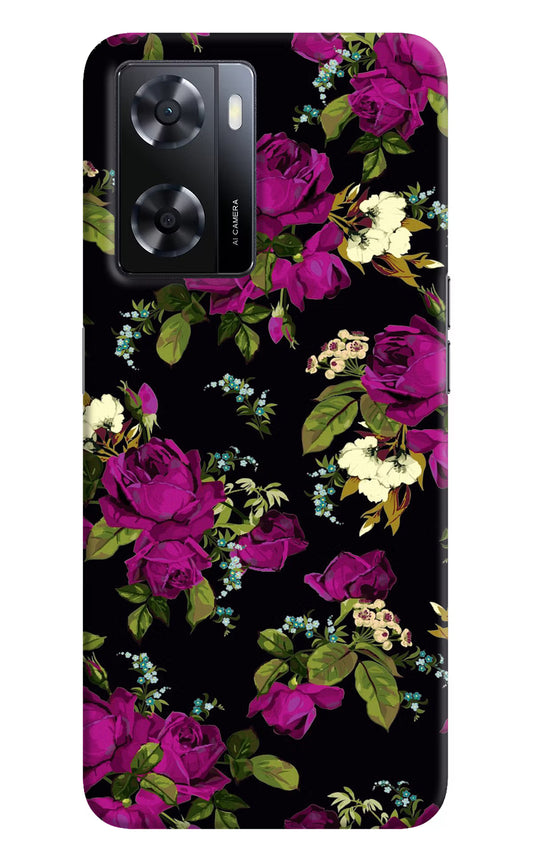 Flowers Oppo A57 2022 Hard Case Back Cover by Casekaro