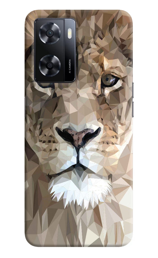 Lion Art Oppo A57 2022 Hard Case Back Cover by Casekaro