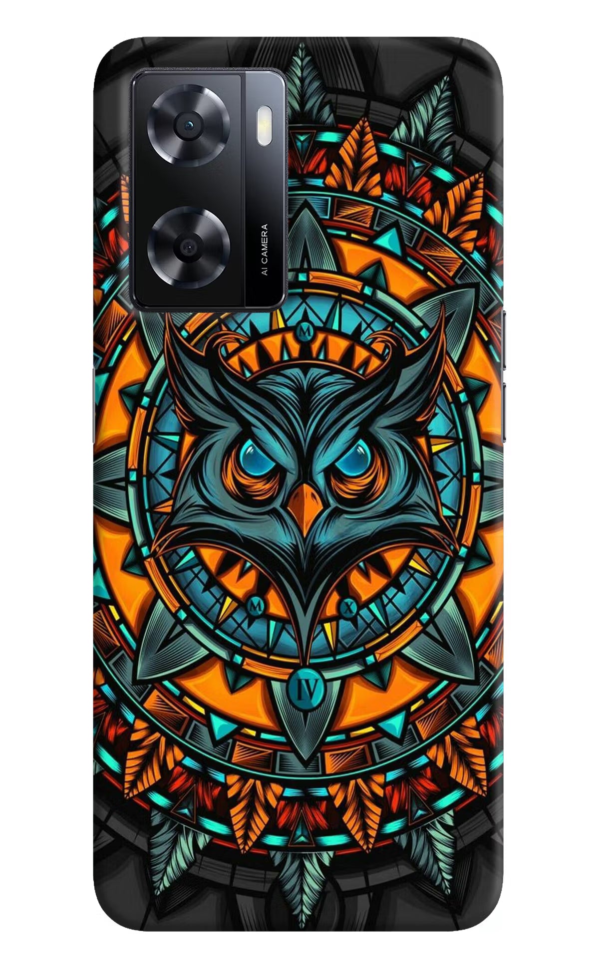 Angry Owl Art Oppo A57 2022 Hard Case Back Cover by Casekaro