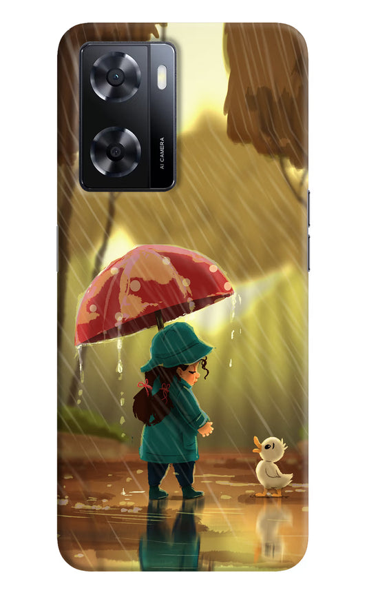 Rainy Day Oppo A57 2022 Hard Case Back Cover by Casekaro