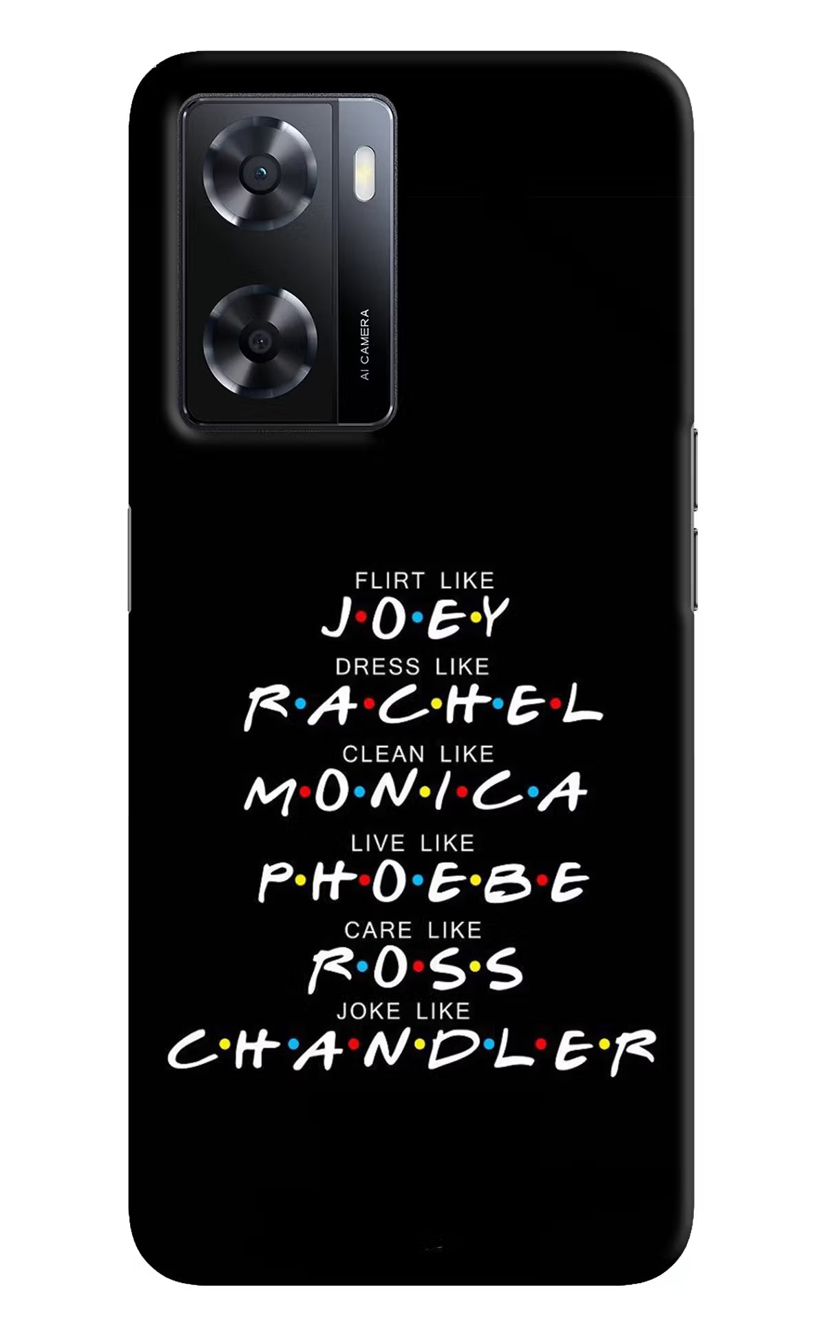 FRIENDS Character Oppo A57 2022 Hard Case Back Cover by Casekaro