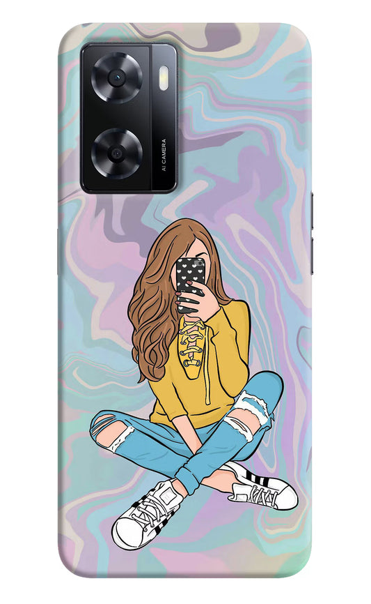 Selfie Girl Oppo A57 2022 Hard Case Back Cover by Casekaro