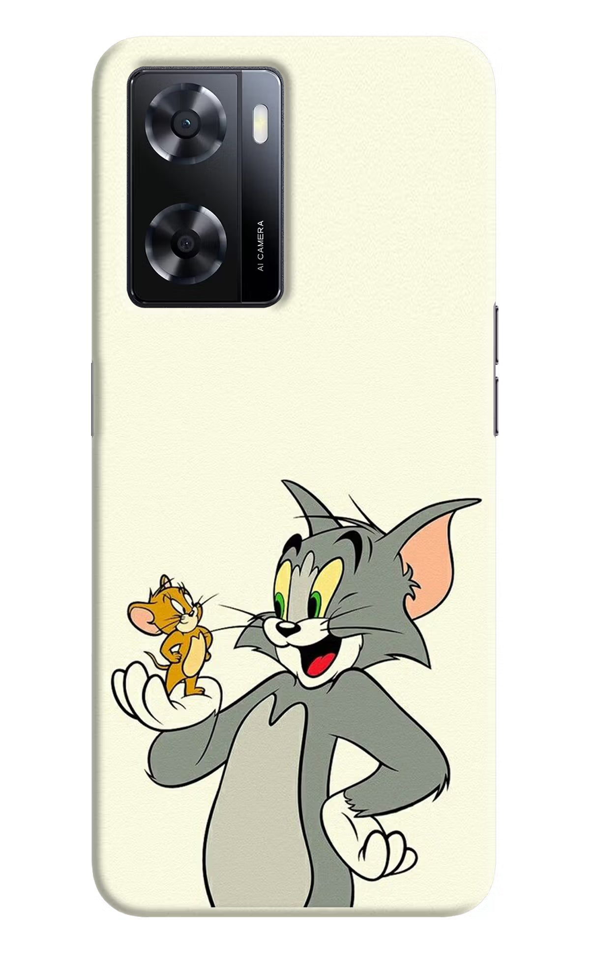 Tom & Jerry Oppo A57 2022 Hard Case Back Cover by Casekaro