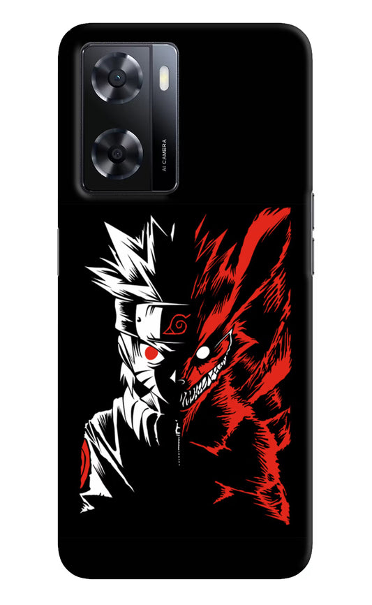 Naruto Two Face Oppo A57 2022 Hard Case Back Cover by Casekaro