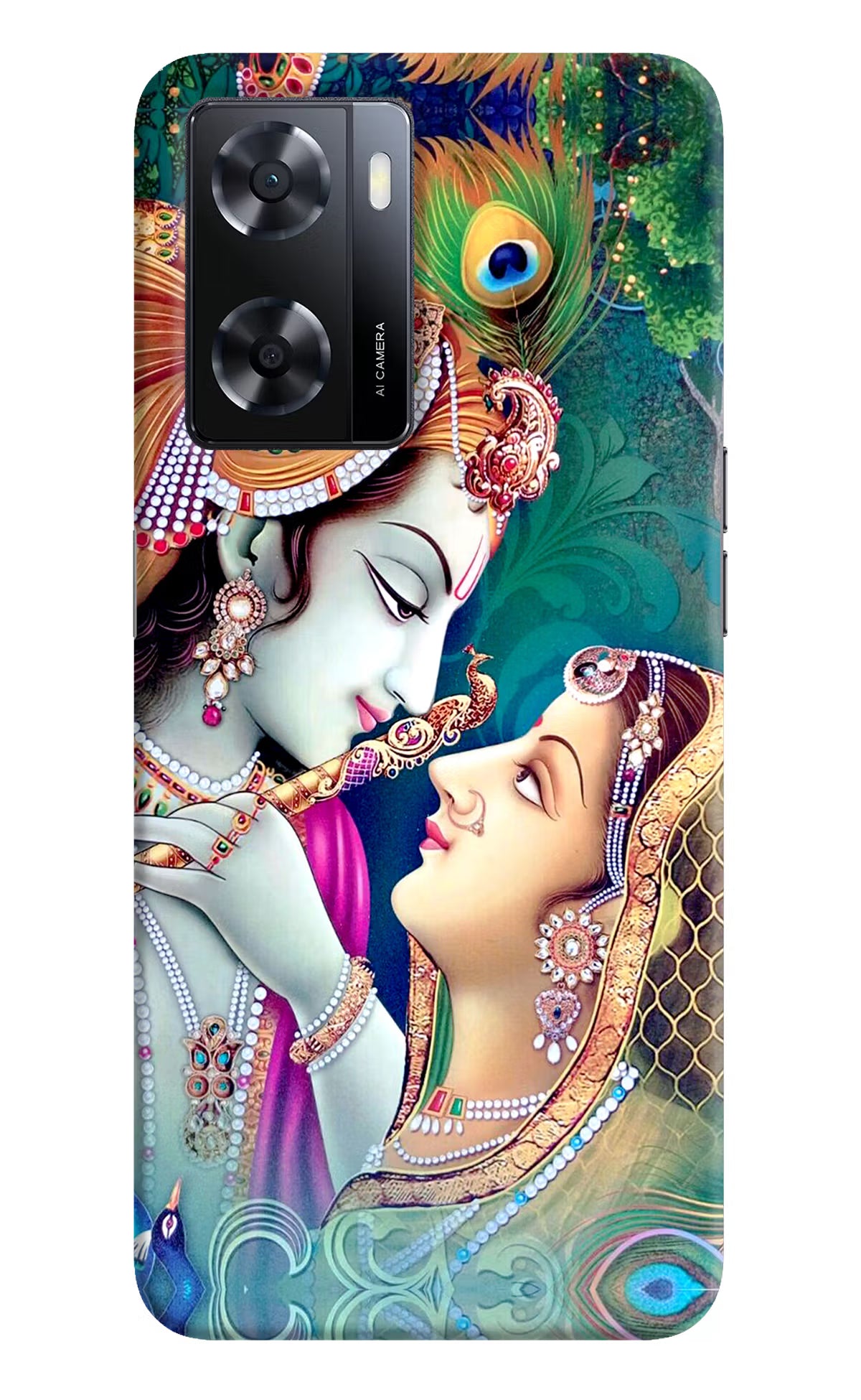 Lord Radha Krishna Oppo A57 2022 Hard Case Back Cover by Casekaro
