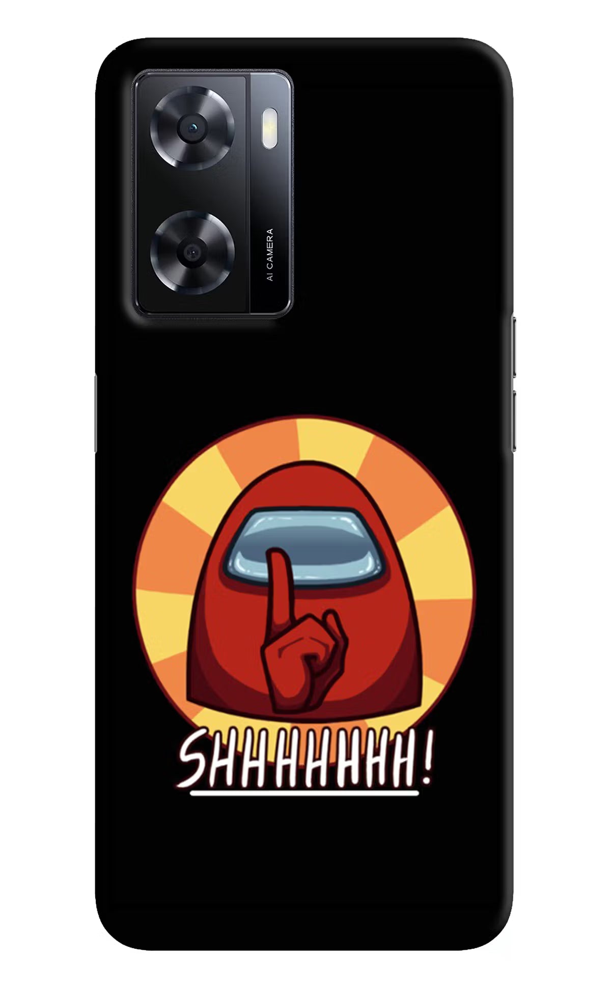 Among Us Shhh! Oppo A57 2022 Hard Case Back Cover by Casekaro