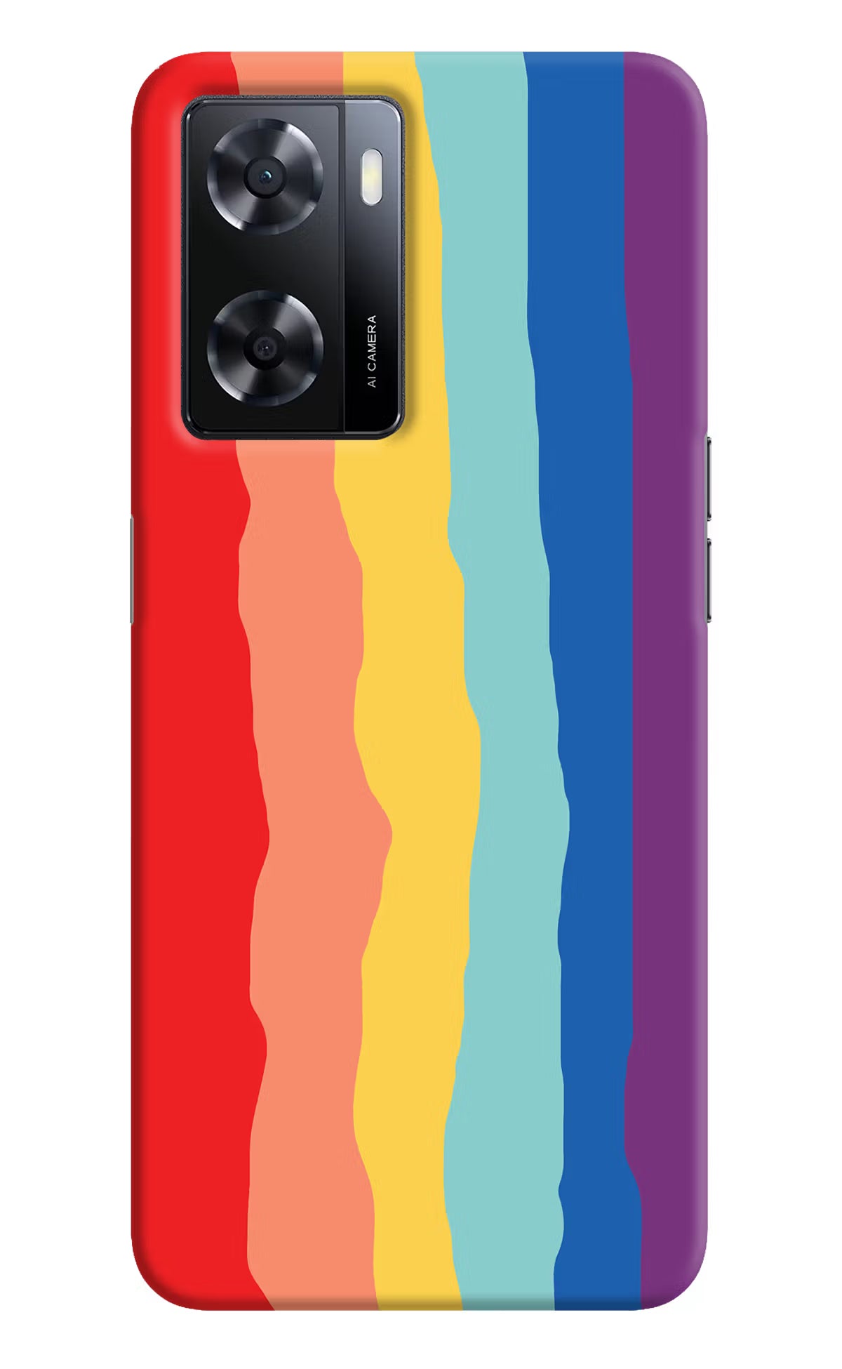 Rainbow Oppo A57 2022 Hard Case Back Cover by Casekaro