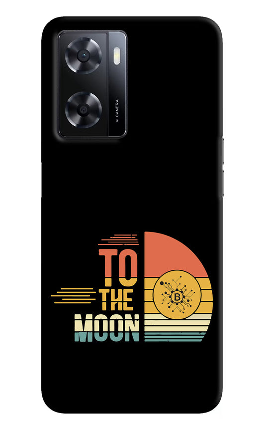 To the Moon Oppo A57 2022 Hard Case Back Cover by Casekaro
