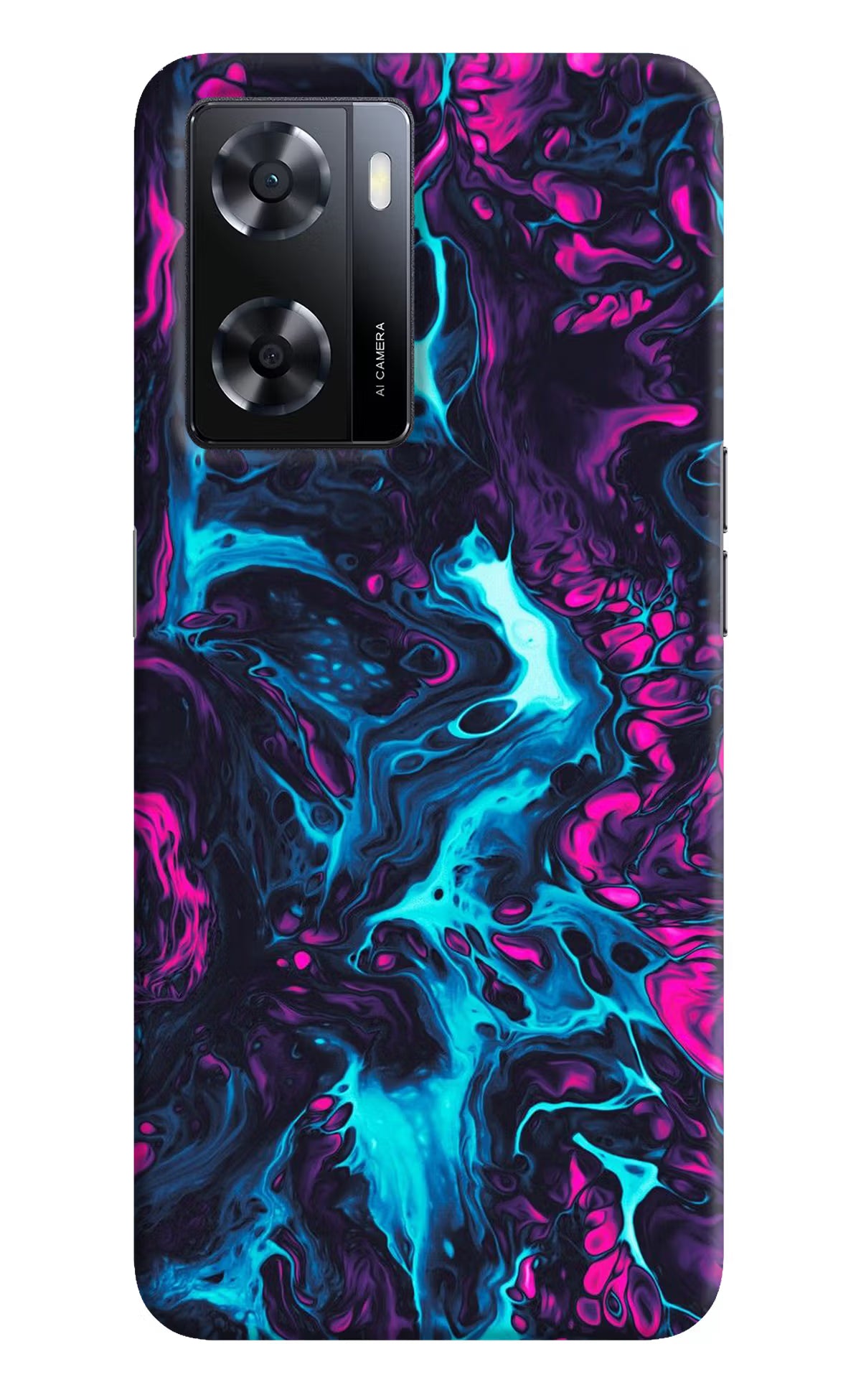 Abstract Oppo A57 2022 Hard Case Back Cover by Casekaro