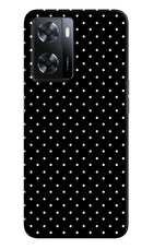 White Dots Oppo A57 2022 Hard Case Back Cover by Casekaro