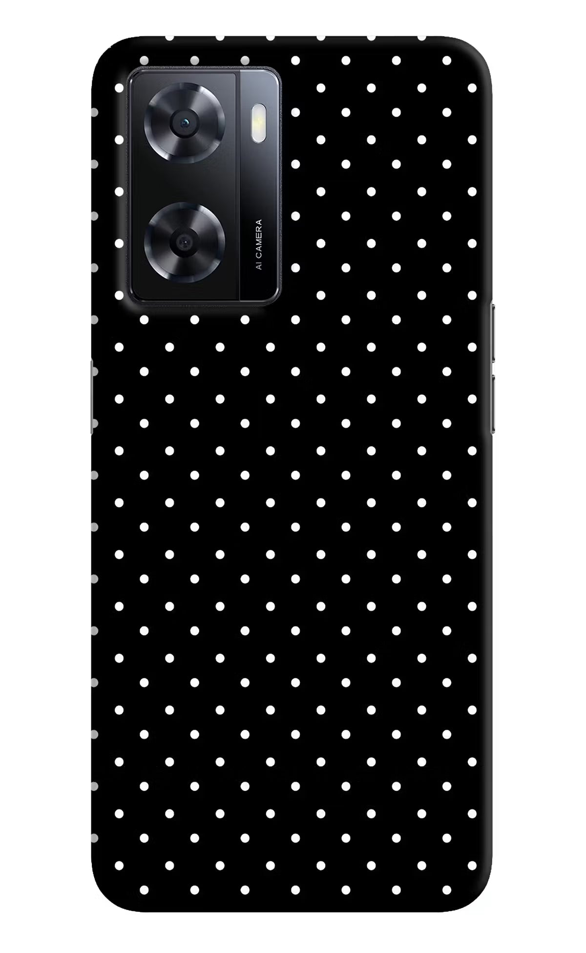 White Dots Oppo A57 2022 Hard Case Back Cover by Casekaro