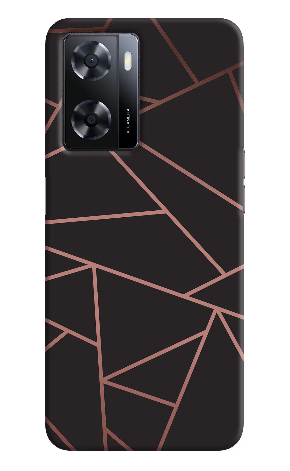 Geometric Pattern Oppo A57 2022 Hard Case Back Cover by Casekaro