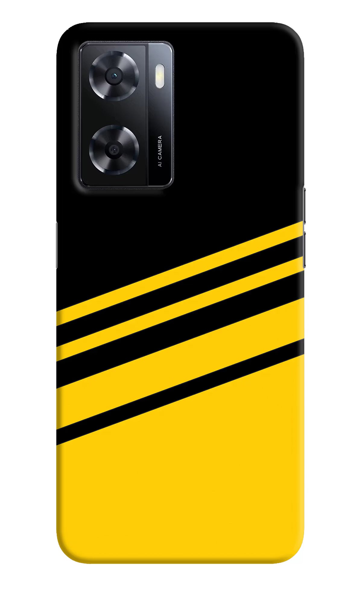 Yellow Shades Oppo A57 2022 Hard Case Back Cover by Casekaro