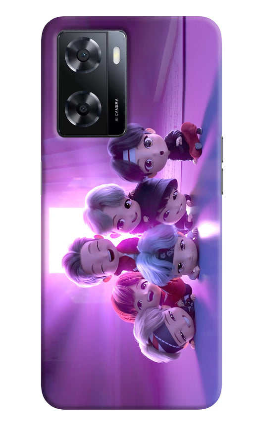 BTS Chibi Oppo A57 2022 Hard Case Back Cover by Casekaro