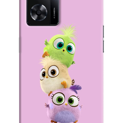 Cute Little Birds Oppo A57 2022 Hard Case Back Cover by Casekaro