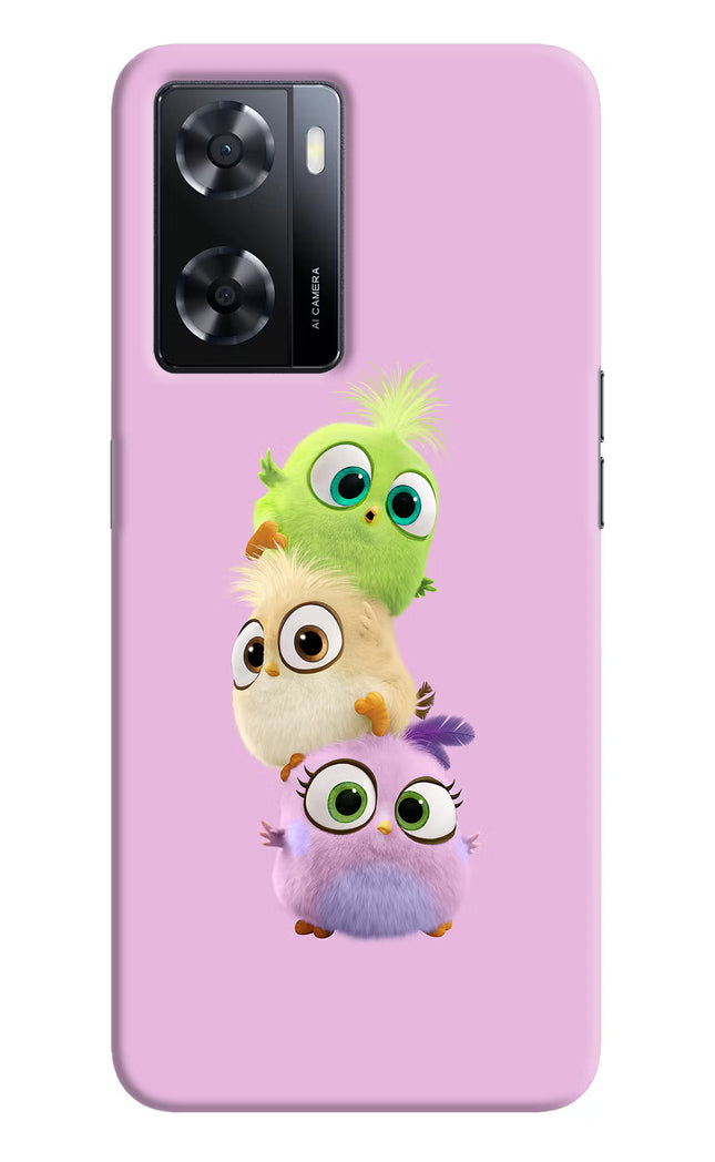 Cute Little Birds Oppo A57 2022 Hard Case Back Cover by Casekaro