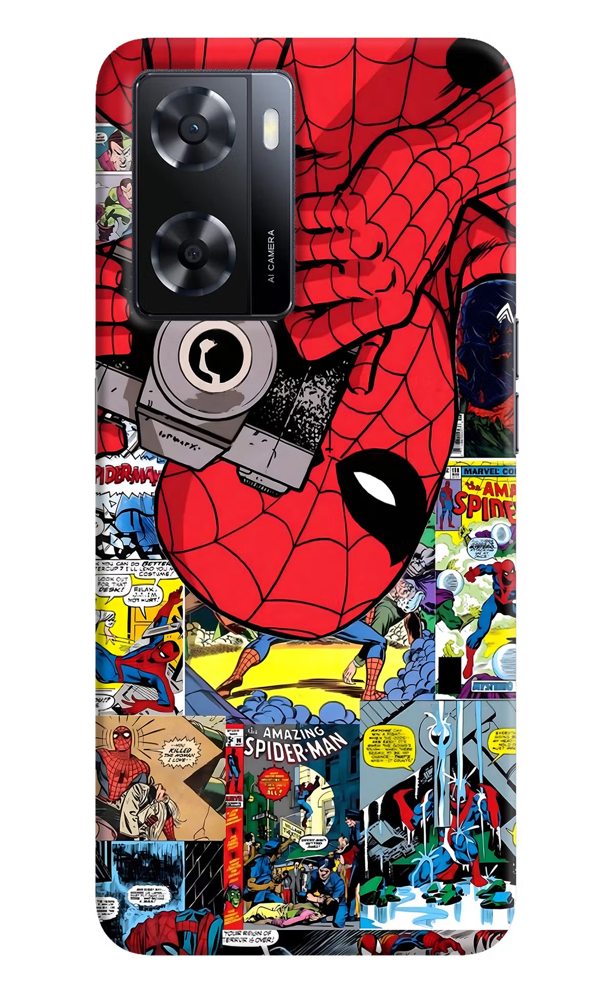 Spider Man Oppo A57 2022 Hard Case Back Cover by Casekaro