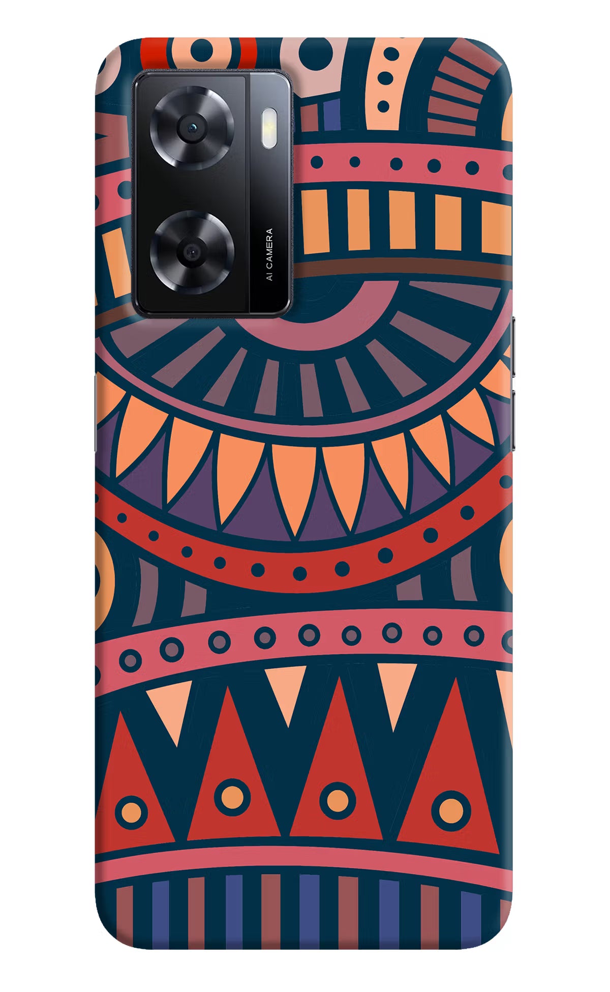 African Culture Design Oppo A57 2022 Hard Case Back Cover by Casekaro