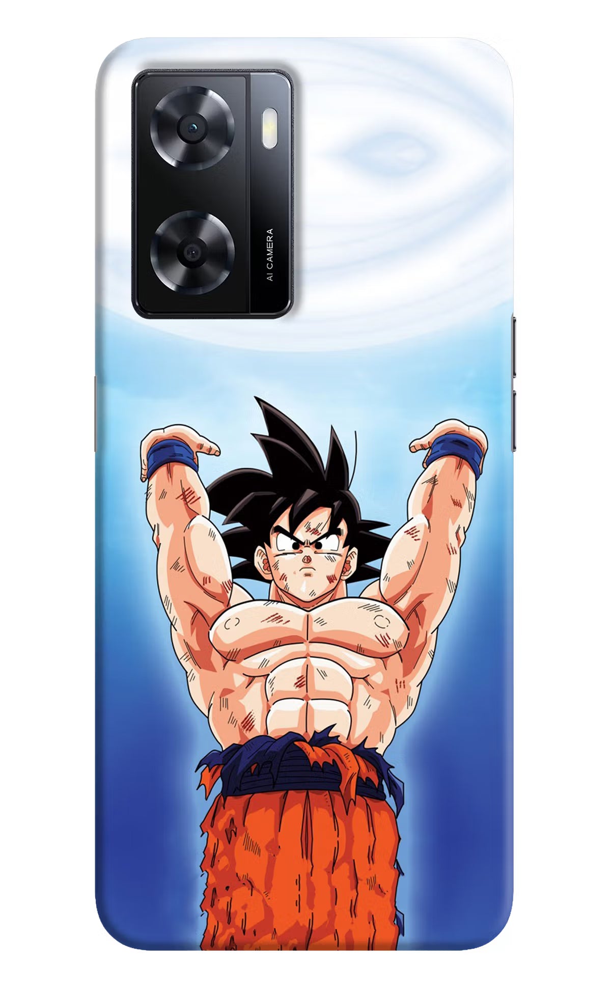 Goku Power Oppo A57 2022 Hard Case Back Cover by Casekaro