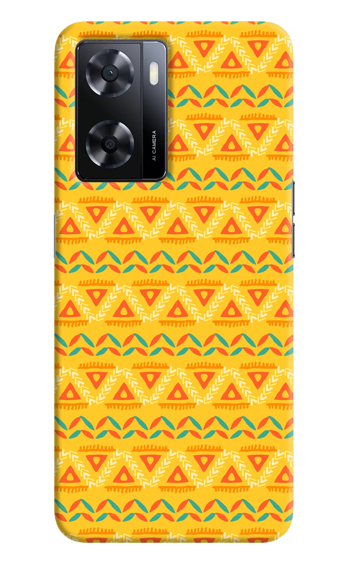 Tribal Pattern Oppo A57 2022 Hard Case Back Cover by Casekaro