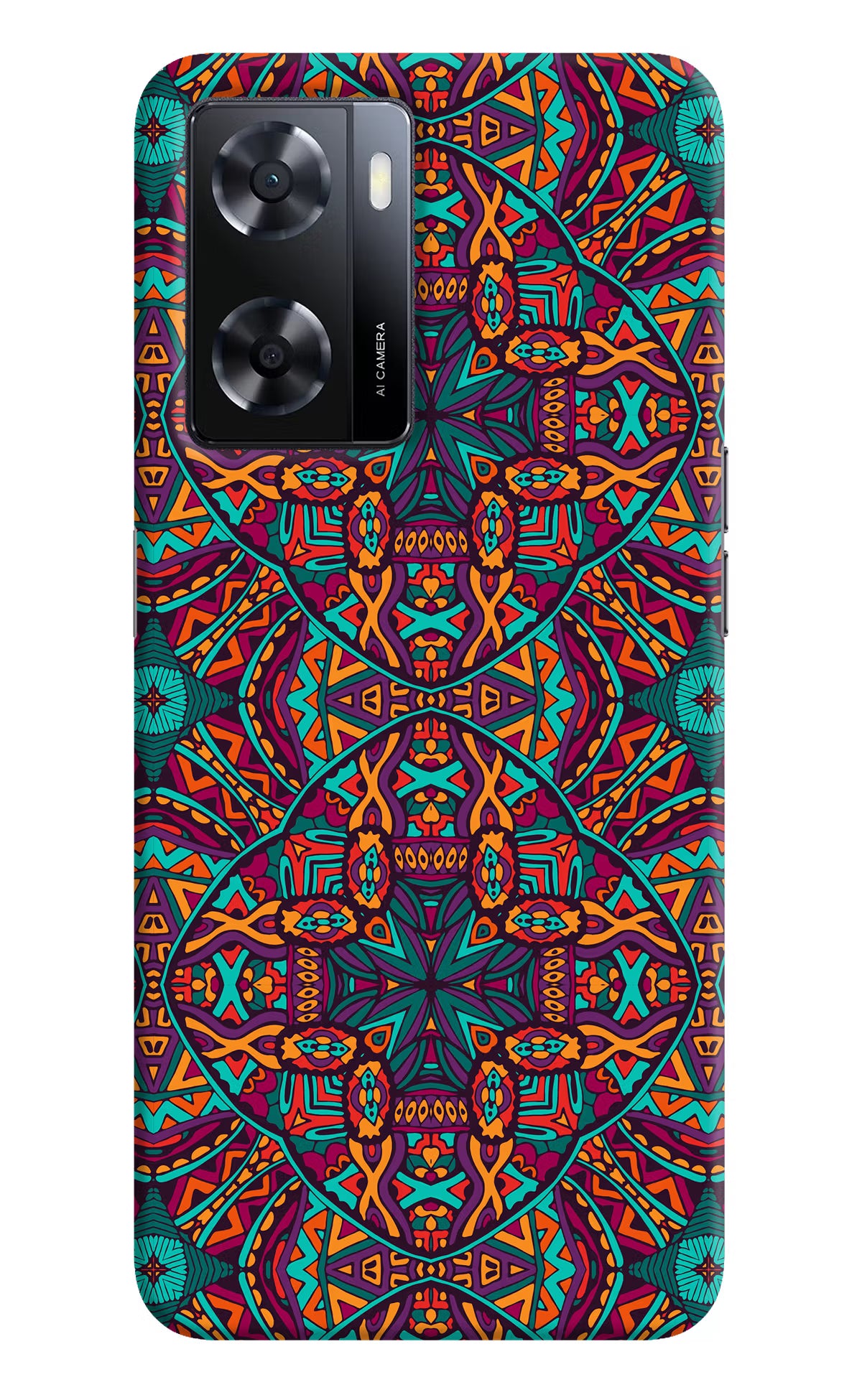 Colour Mandala Oppo A57 2022 Hard Case Back Cover by Casekaro