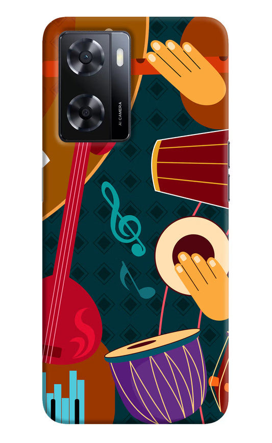 Music Instrument Oppo A57 2022 Hard Case Back Cover by Casekaro