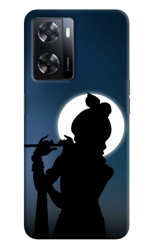 Shri Krishna Silhouette Oppo A57 2022 Hard Case Back Cover by Casekaro