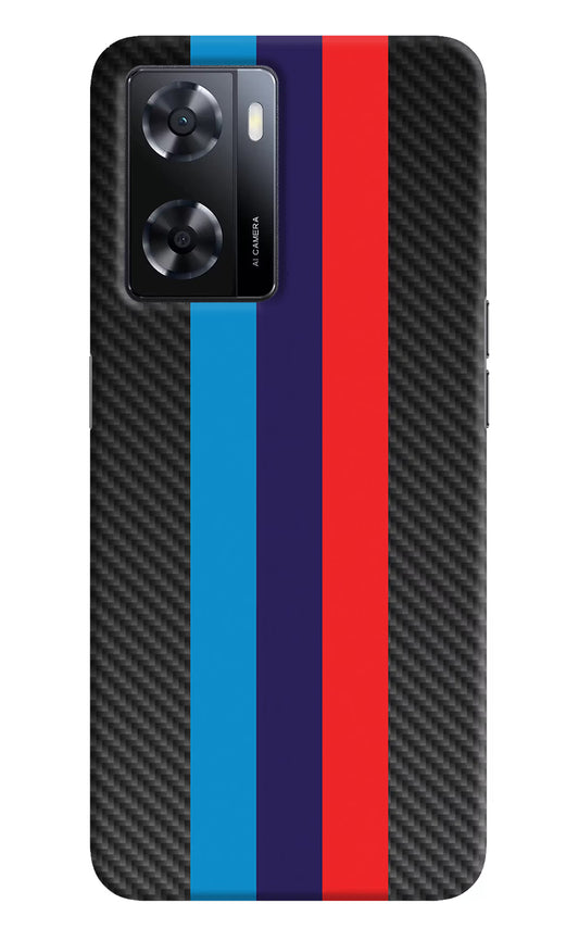 BMW Stripes Pattern Oppo A57 2022 Hard Case Back Cover by Casekaro