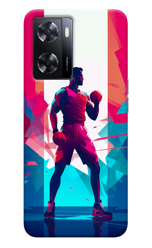 Champion Fighter (AI Generated) Oppo A57 2022 Back Cover