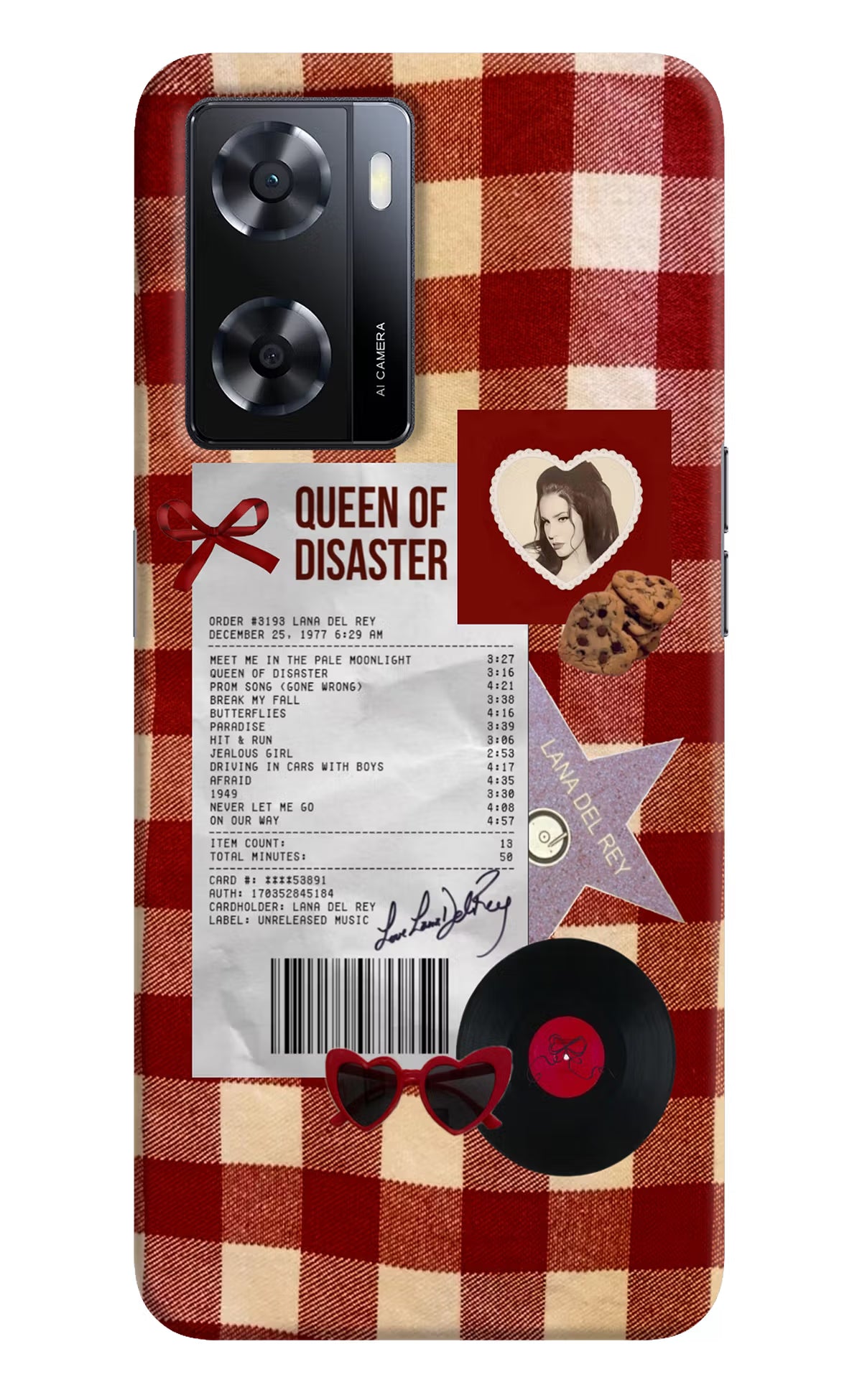 Queen of Disaster Oppo A57 2022 Hard Case Back Cover by Casekaro