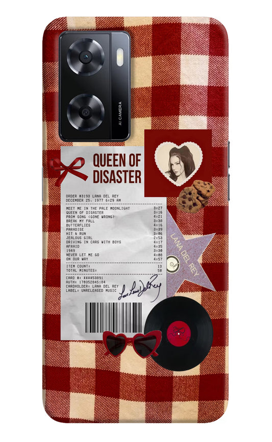 Queen of Disaster Oppo A57 2022 Hard Case Back Cover by Casekaro