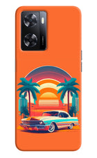 Palm Drive 80s Oppo A57 2022 Hard Case Back Cover by Casekaro