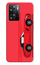 Red Velocity Oppo A57 2022 Hard Case Back Cover by Casekaro