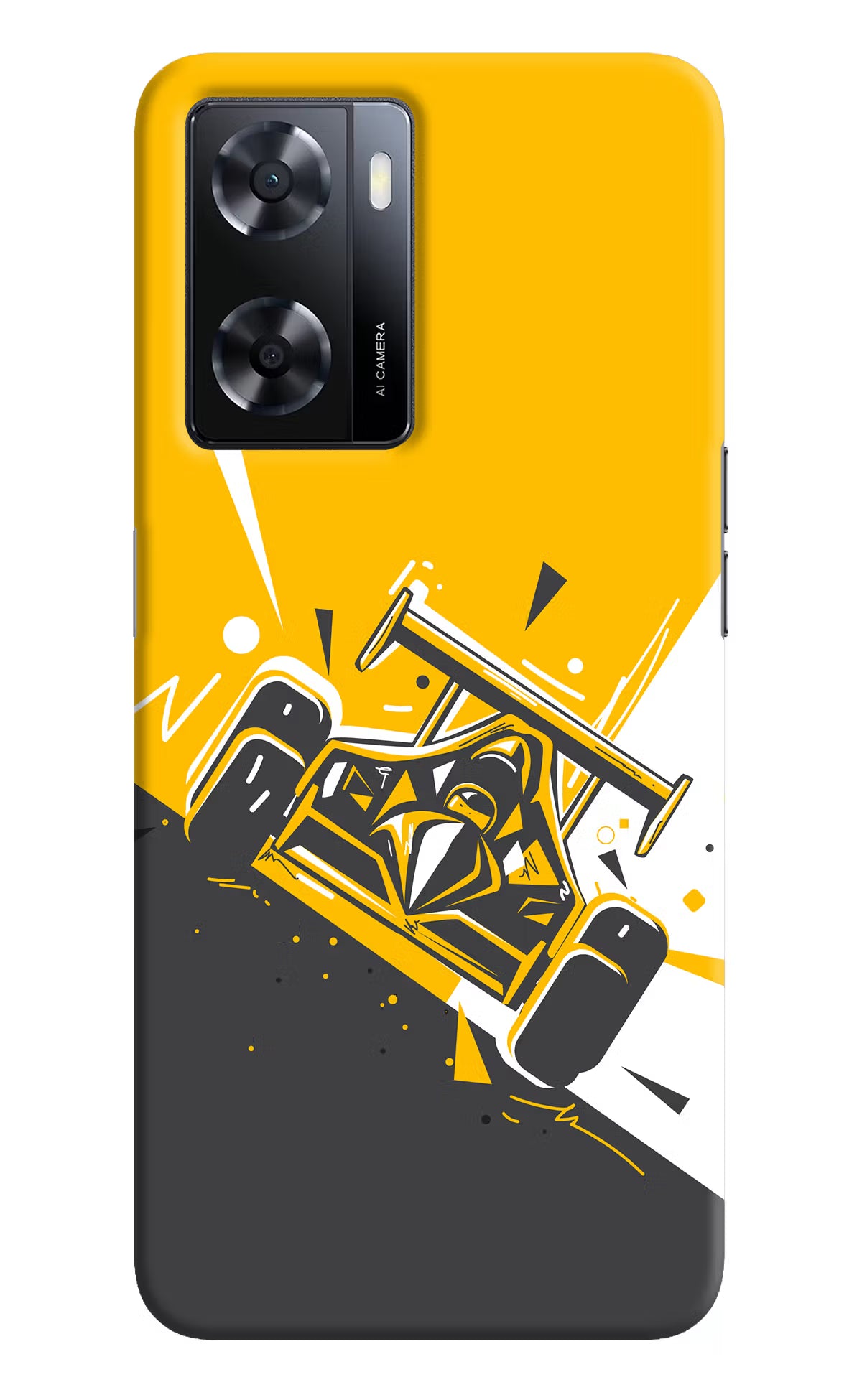 Track King Oppo A57 2022 Hard Case Back Cover by Casekaro