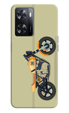 Vertical Speedster Oppo A57 2022 Hard Case Back Cover by Casekaro