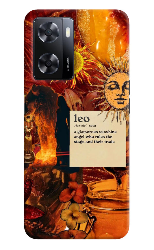 Leo Zodiac Oppo A57 2022 Hard Case Back Cover by Casekaro