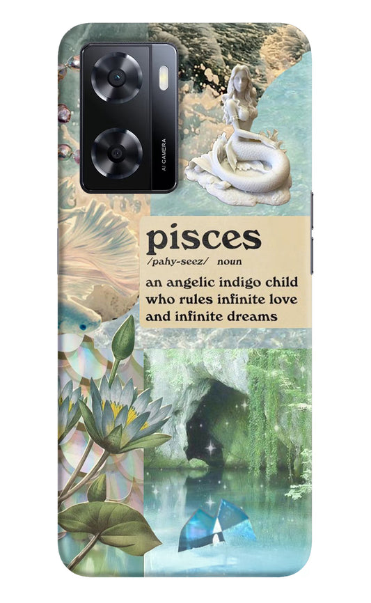 Pisces Zodiac Oppo A57 2022 Hard Case Back Cover by Casekaro