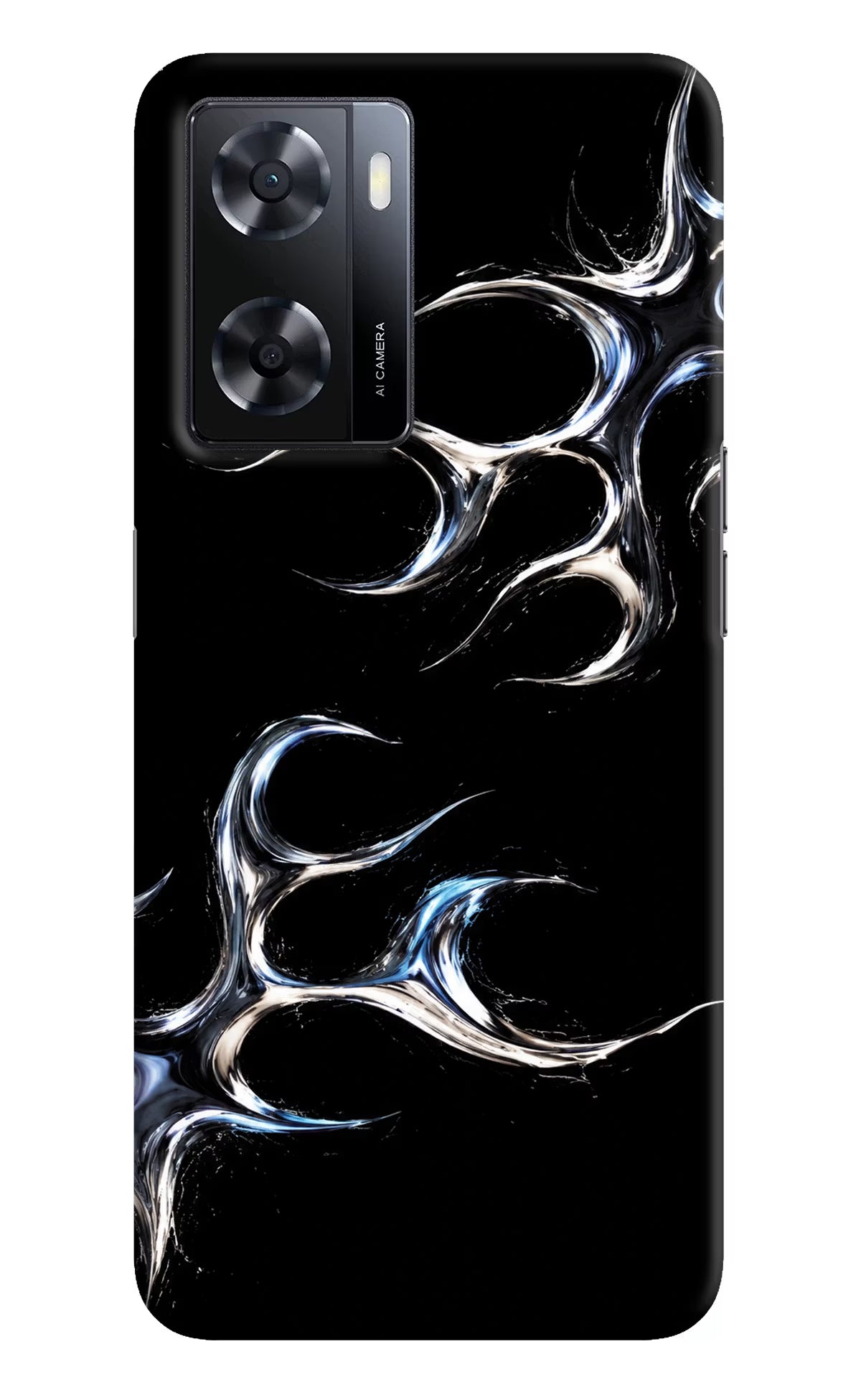Chrome Tribal Oppo A57 2022 Hard Case Back Cover by Casekaro