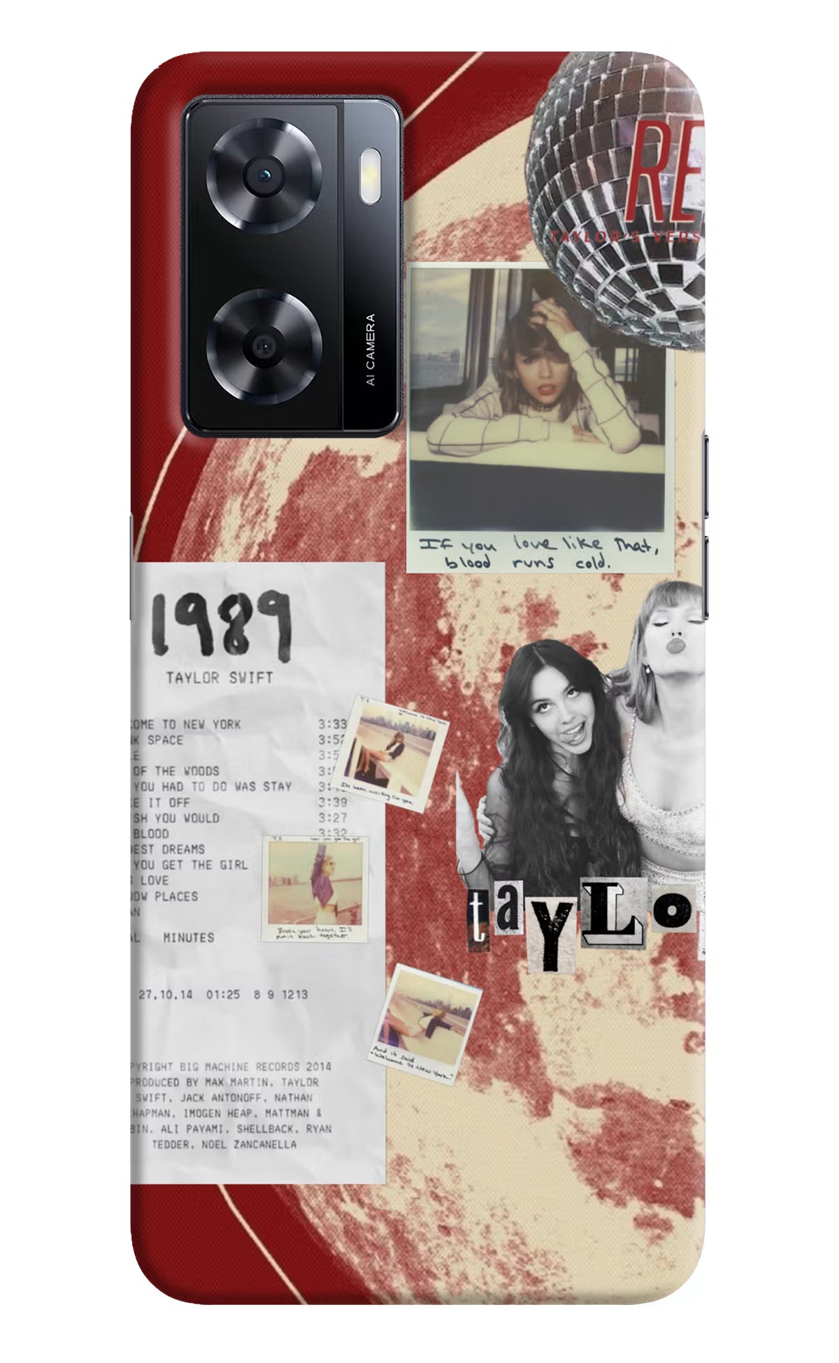 Taylor Swift Oppo A57 2022 Back Cover