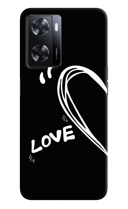 Love Line Oppo A57 2022 Hard Case Back Cover by Casekaro