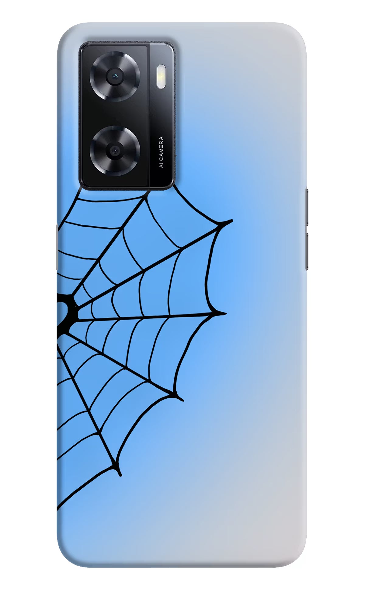Blue Web Oppo A57 2022 Back Cover