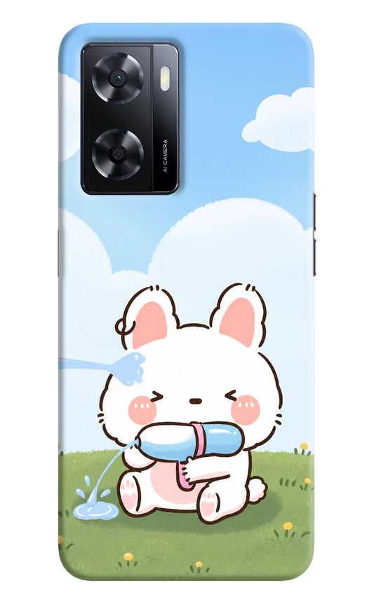 Bunny Treat Oppo A57 2022 Hard Case Back Cover by Casekaro