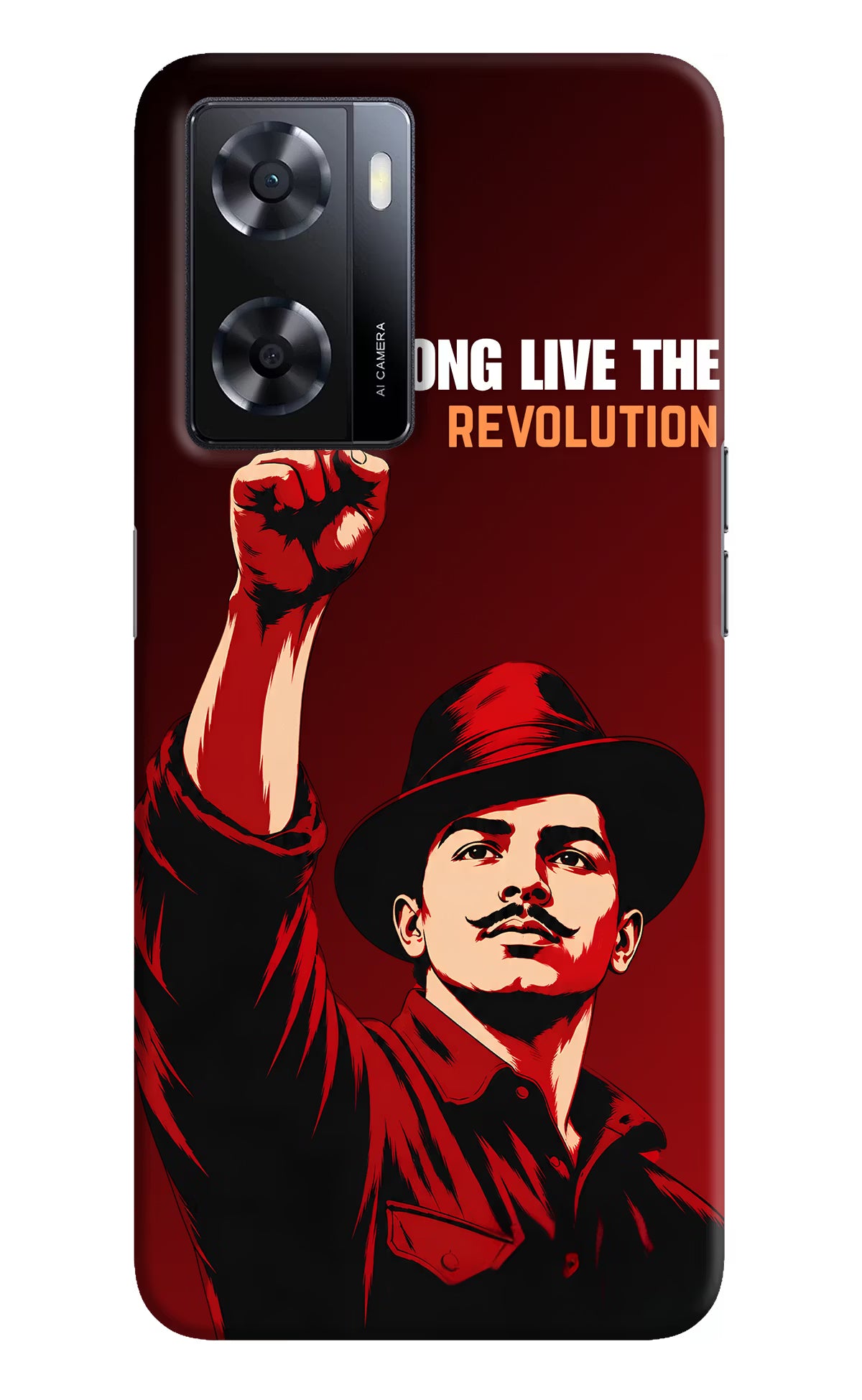 Bhagat Singh Revolution Oppo A57 2022 Back Cover