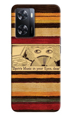 Vinyl Stripes Oppo A57 2022 Hard Case Back Cover by Casekaro