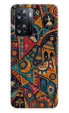 Folk Print Oppo A57 2022 Back Cover