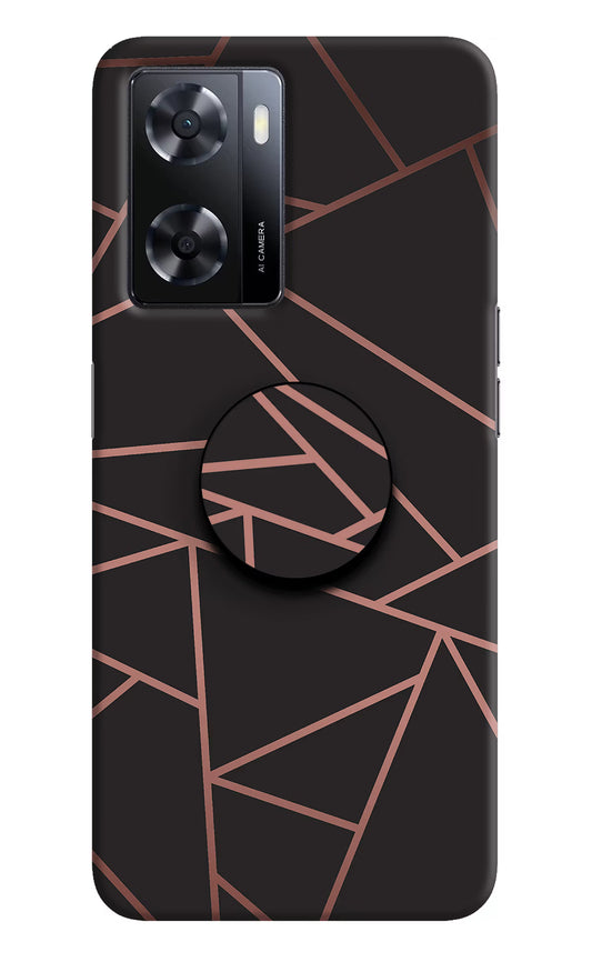 Geometric Pattern Oppo A57 2022 Pop Case by Casekaro