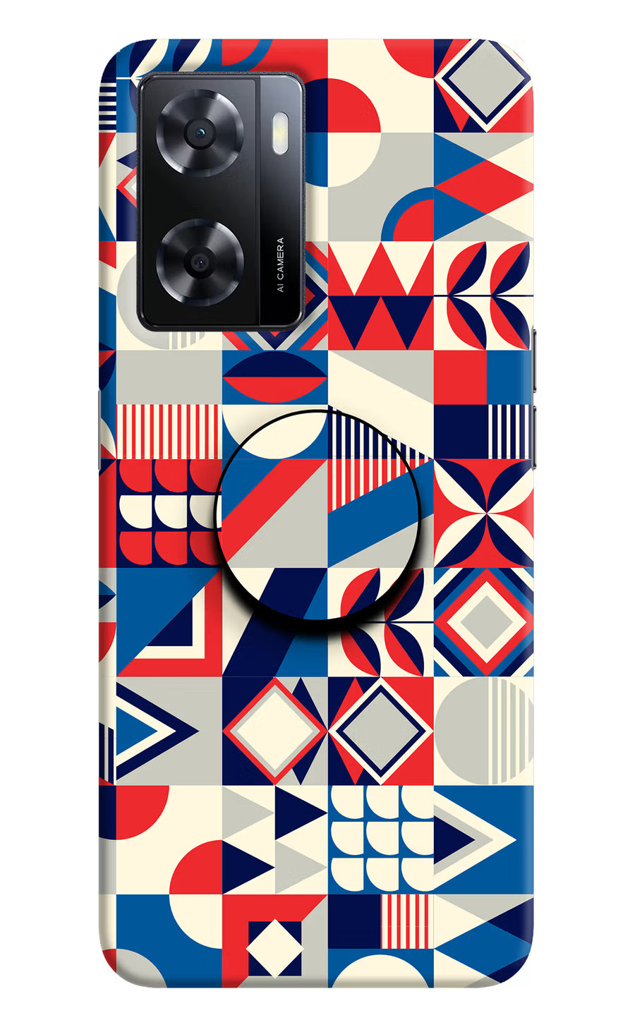 Colorful Pattern Oppo A57 2022 Pop Case, Hard case