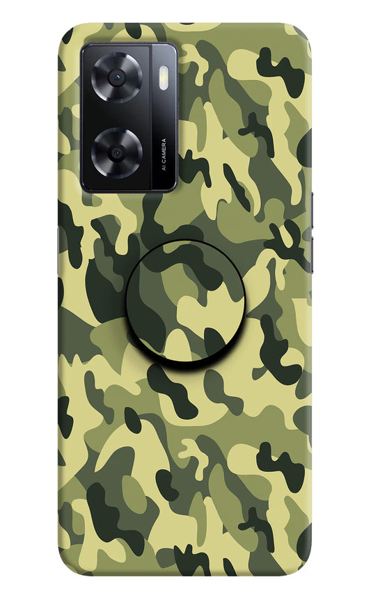 Camouflage Oppo A57 2022 Pop Case by Casekaro