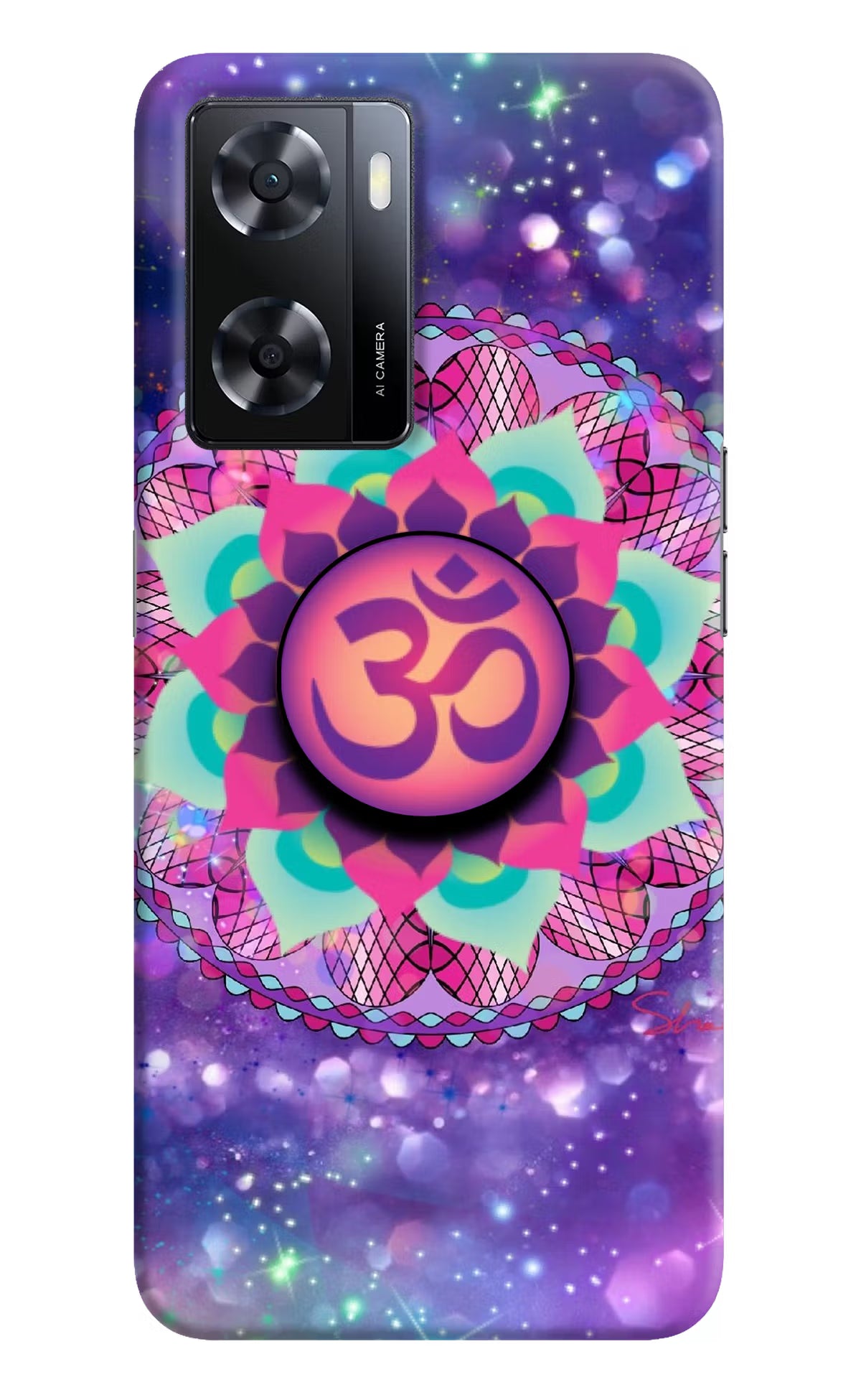 Om Purple Oppo A57 2022 Pop Case by Casekaro